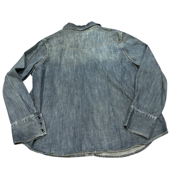 Long-Sleeve Denim Button-Down Shirt by Nili Lotan x Target Xl - Picture 9 of 11